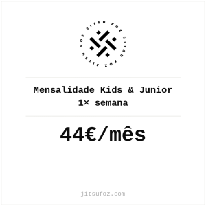 Mensalidade Kids & Junior — 1× semana
