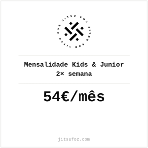Mensalidade Kids & Junior — 2× semana